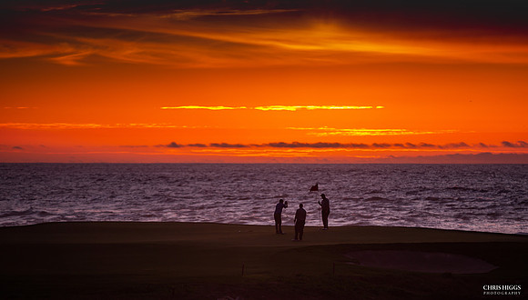 Golfers Sunset